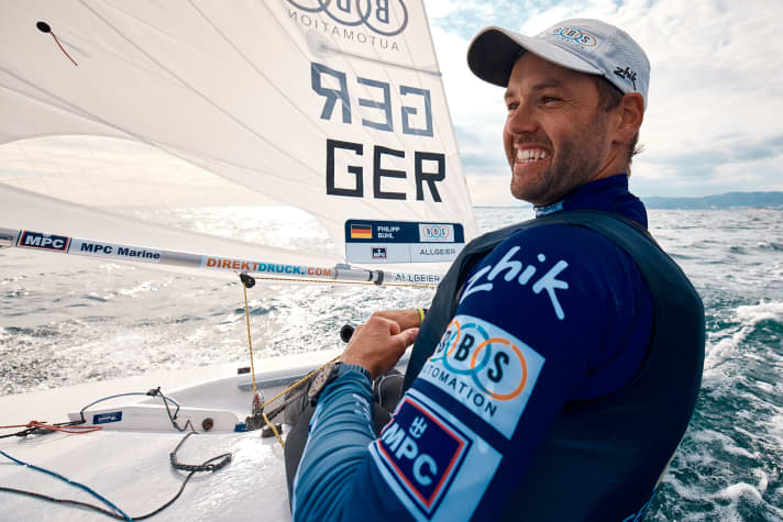  En forme pour le début de la saison : Philipp Buhl, champion du monde de laser