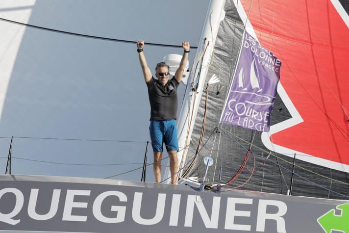   Grande prestazione dello skipper di "Quéguiner - Innoveo" Corentin Douguet, che ha appena iniziato a navigare in Class 40 e ha vinto subito la sua prima regata.