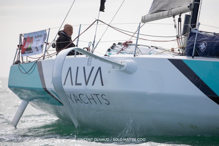  In action this season with the Figaro "Alva Yachts": Skipper Jörg Riechers