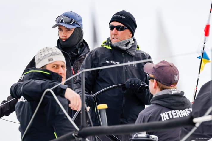   Souverain vainqueur du MaiOR dans la classe ORC I/II : l'"Intermezzo" de Jens Kuphal (Berlin) - cinq départs, cinq victoires.