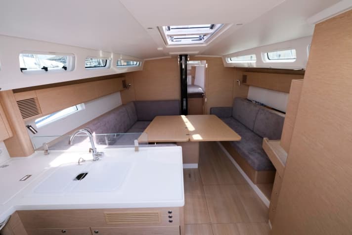   Simple, straightforward and functional. The interior is very modern and bright