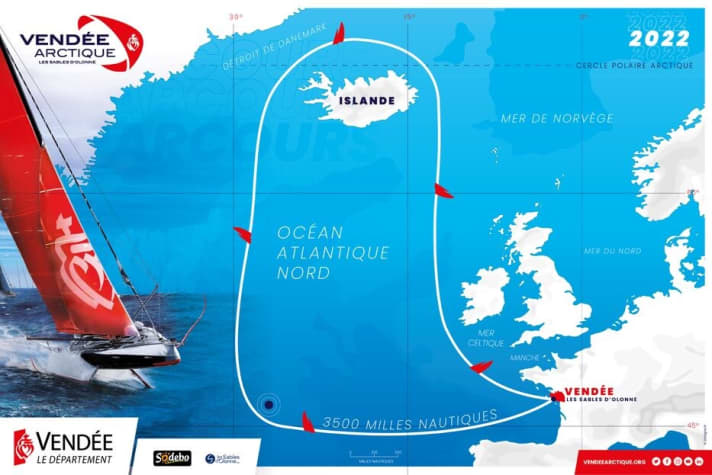  Il percorso che sfiderà i partenti nella Vendée Arctique - Les Sables d'Olonne