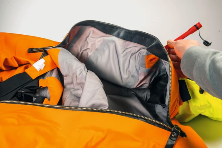   Insulating air enters the suit via the valve