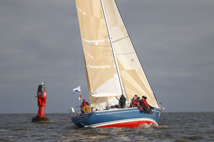 Wolfgang Schäfer's "Struntje V" took part in a North Sea Week for the first time in 1974