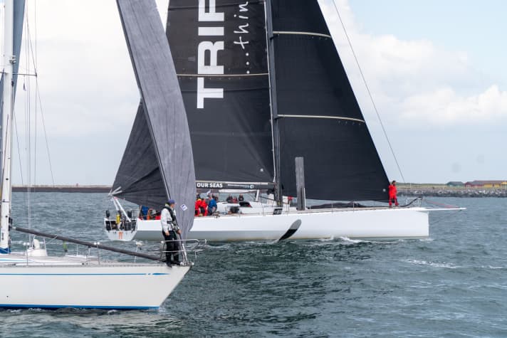 Aiming for a new Pantaenius round skagen record: the crew of the "L4/Trifork" with skipper Jens Dolmer