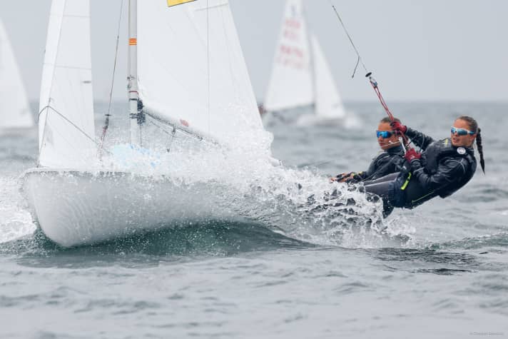   Amelie Wehrle and Amelie Rinn won the 420 series off Kiel