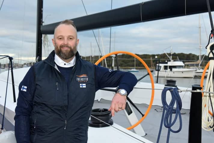   Der Finne Arto Linnervuo, Skipper und Besitzer des Tulikettu Racing Teams