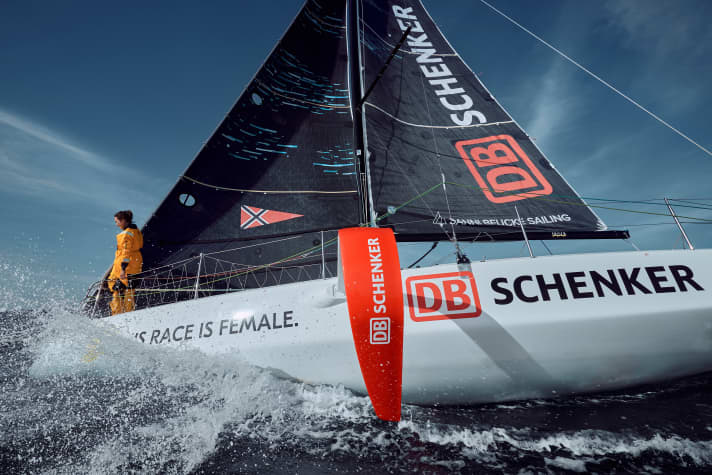   Susann Beucke mit ihrer Figaro im neuen Look. Trainingsbasis ist Lorient in Frankreich