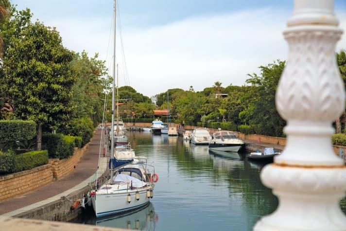   1st Portorosa/Sicily A holiday resort with a large but tranquil harbour and several charter bases. Small canals give the resort an almost Venetian flair