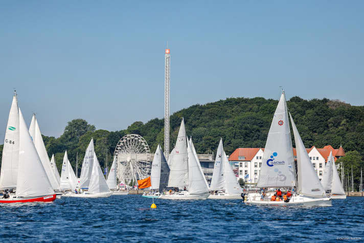   Off to Eckernförde in the yardstick field: Many family crews take part in Kiel Week
