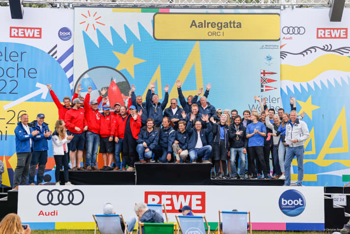   Les vainqueurs de la régate de l'anguille 2022 dans le groupe de classement ORC 1