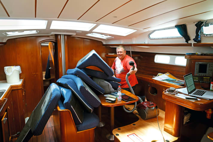   Clear ship before the crew change. The following sailors get a clean boat
