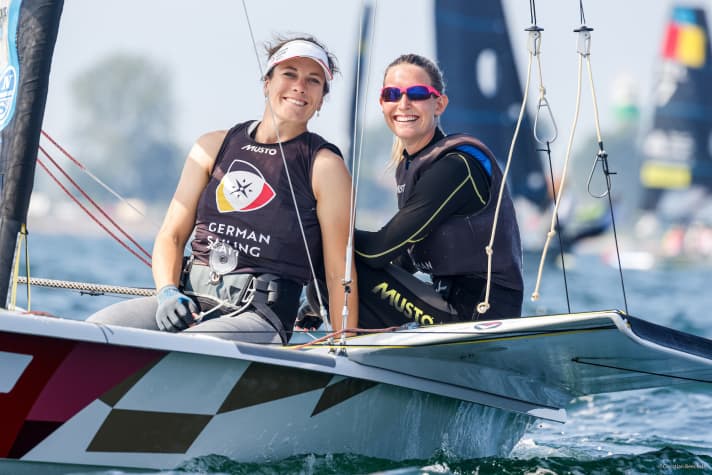   Dropped back to eighth place on Saturday before the medal final, but didn't let that spoil the fun of their farewell gala: Olympic silver medallists Tina Lutz and Sanni Beucke