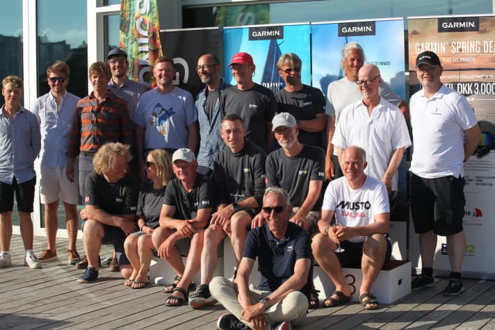   The organisers wrote above this picture of the Round Denmark winners and the arrivals: "You are Heros!"