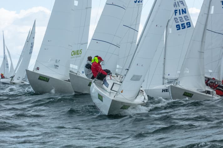   Belle étude sur le H-Boat lors des championnats du monde au large de Warnemünde