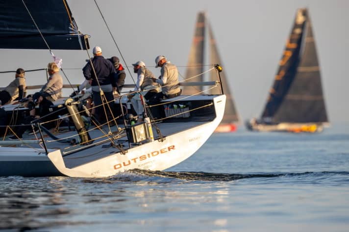   Tilmar Hansen's crew on the "Outsider"