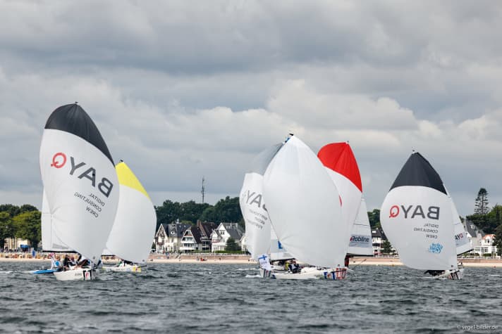   The Sailing Champions League races are held on the Media course and are clearly visible from land