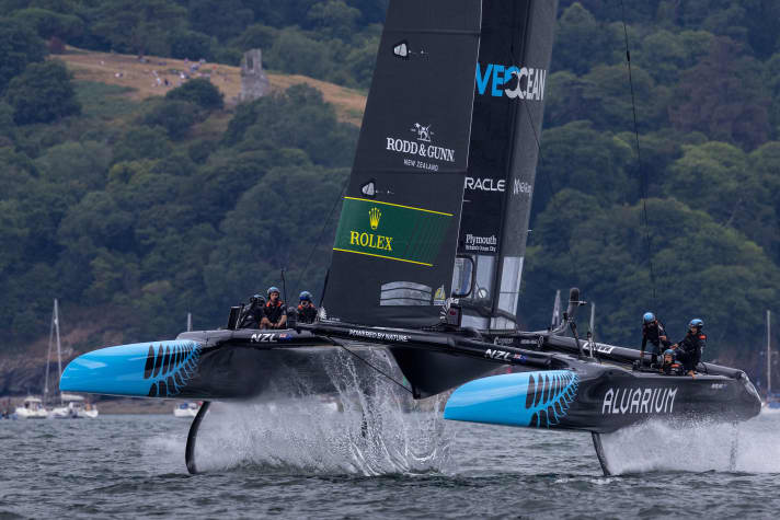I neozelandesi in rotta per la loro prima vittoria nel SailGP