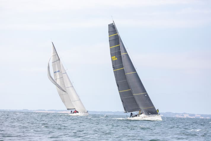 Erste Yacht im Ziel war Dr. Uwe Lebens „Milan“