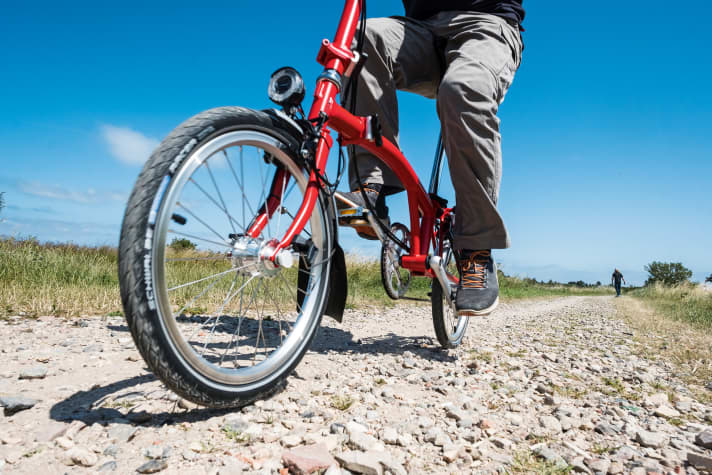 Le modèle Brompton C Line est adapté aux longs trajets