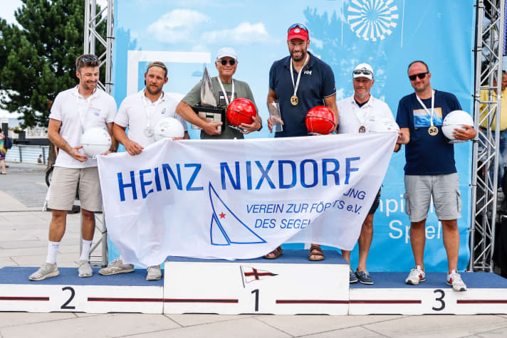 Il podio dei velisti dello Star Boat