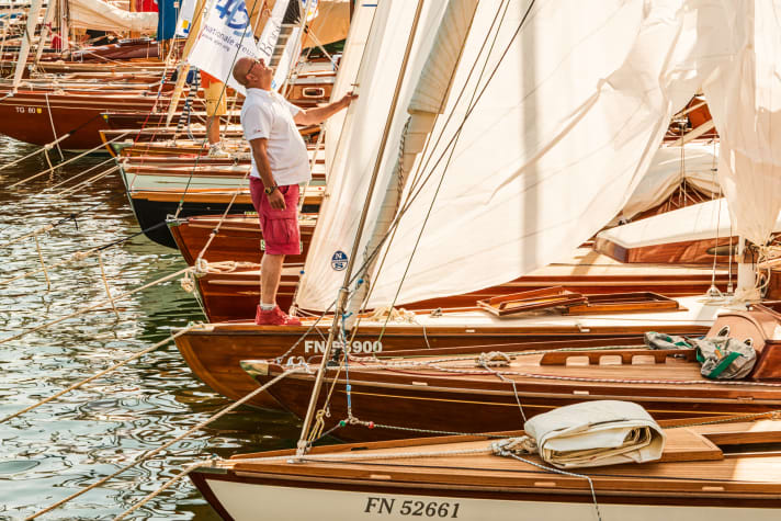 Pour la semaine internationale du lac de Constance, il faut faire de la place dans le port pour les classiques