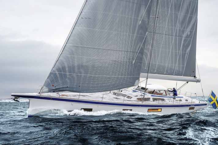 Hallberg-Rassy 69 Sailing. Luxury yacht 69 ft design by German FRERS.