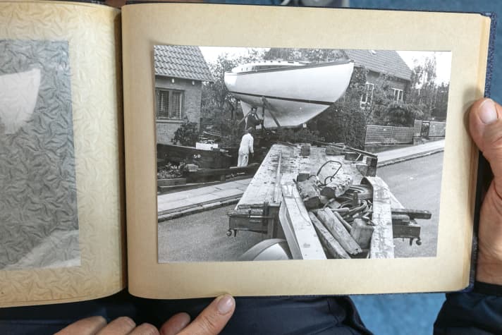 En 1971, le bateau quitte le potager, la phase de construction de sept ans est terminée.