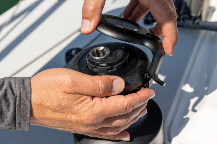 The Orbit winch can be opened and dismantled without tools