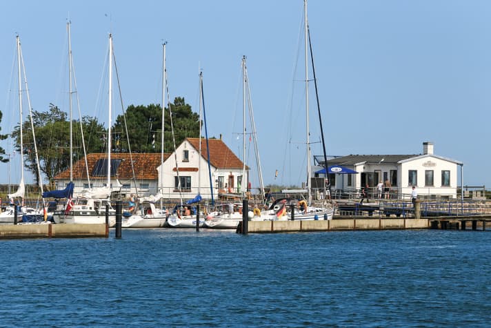Der Hafen von Schleimünde ist im Sommer ein beliebtes Ziel für Sportbootfahrer