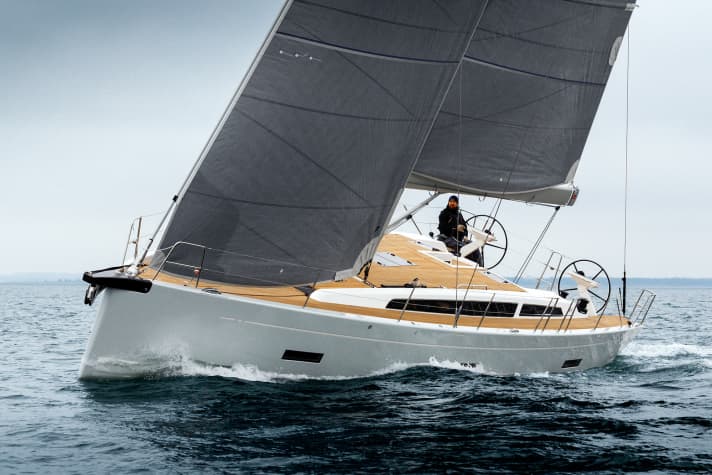 Haderslev, Denmark, 20180313: X4⁹ - first test sail of the X4⁹ at the yard in Haderslev. Photo: MickAnderson.dk.