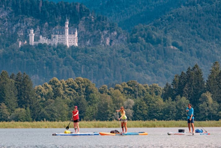 The must-have at Forggensee: a picture of Neuschwanstein Castle.