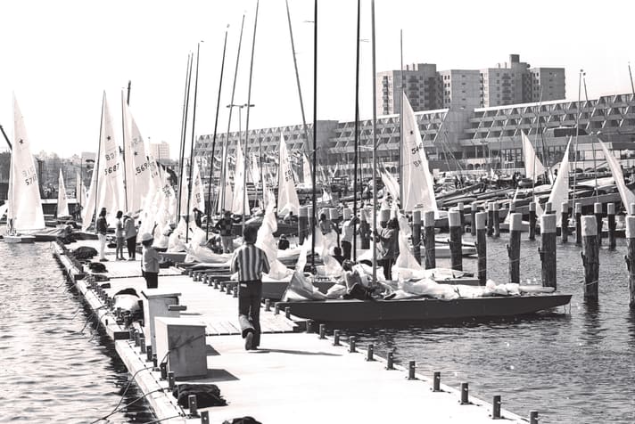 The Schilksee Olympic Centre in the foreground