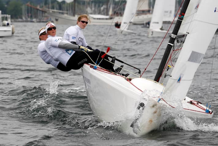   Silke Hahlbrock a été éliminée en quart de finale du match race féminin et a dû se contenter de la 8e place.