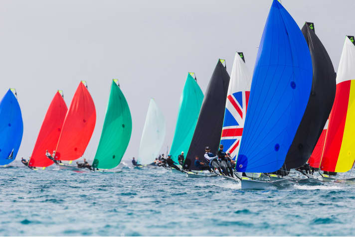   Impression of the training regatta off Mallorca last weekend