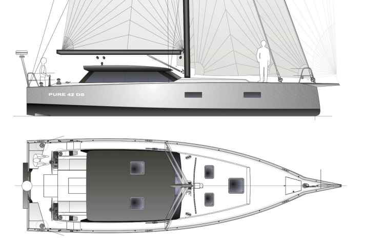 Lignes modernes, maison harmonieuse : Pure 42 | Illustration : Berckemeyer Yacht Design