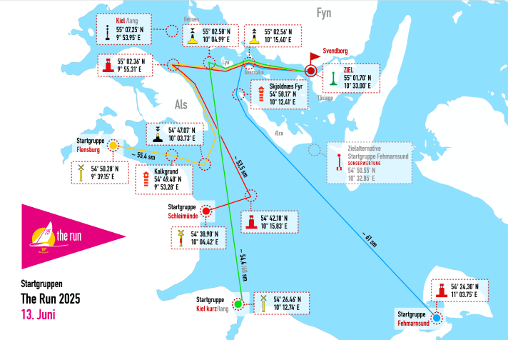 The regatta courses. | The Run