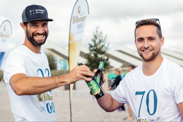 Erfrischung nach harter SUP-Arbeit.