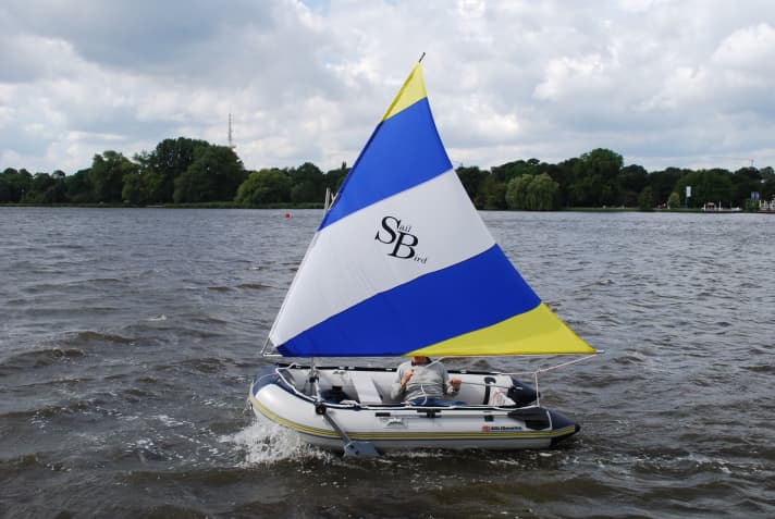   Fun even high up in the wind: According to the manufacturer Tribell, angles of 45 degrees are possible