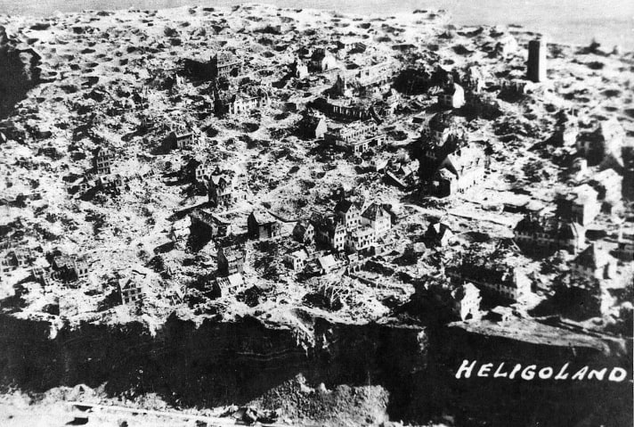   The remains of Heligoland