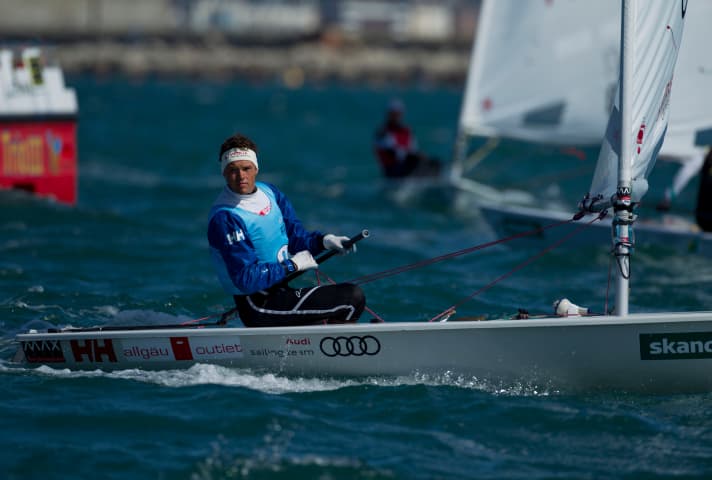   Dieses Mal triumphierte er: Philipp Buhl gewann die Kieler Woche im Laser