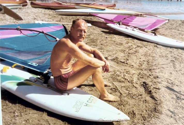 Heiner war bereits Mitte 40, als er mit dem Surfen begann.