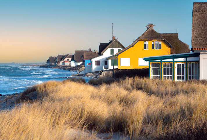 Storm with flood over the Graswarder