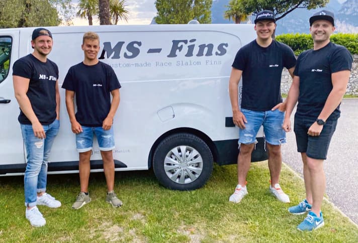 Beim Testen steht mit „den Jungs“ Marco Still, Tim Kröner, Fredrik Arbs und Toni Frühmann (v.l.) ein starkes Team zur Verfügung.