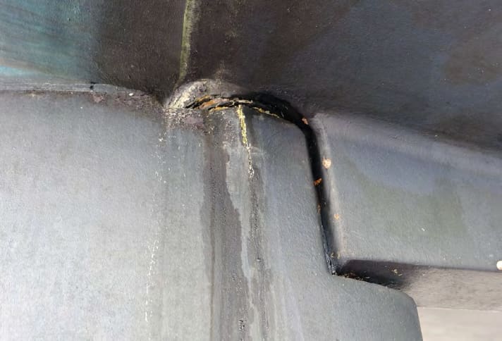 Réparation du gouvernail