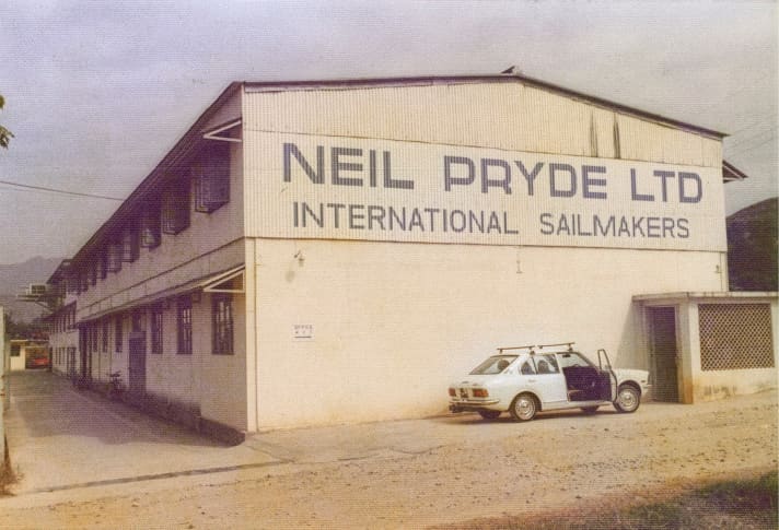 Lange Historie: Neil Prydes Segel im Windsurfsport.