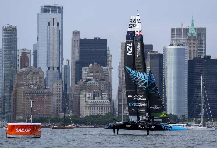 Besonderes Revier: Team New Zealands F50 auf dem Hudson River