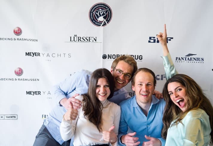 Parts of the YPY Germany board: Isabella Knappe, Hubertus Jürgens, Sascha Meinhardt and Maria di Benedetto were extremely satisfied with their first major event. | t.