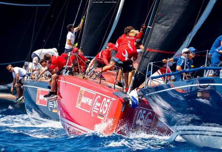  La densità di prestazioni ai vertici del Club Swan 50 è enorme: "Earlybird" di Hendrik Brandis, secondo classificato ai Mondiali Swan One Design un mese fa, ha navigato al sesto posto al largo di Palma di Majorca.