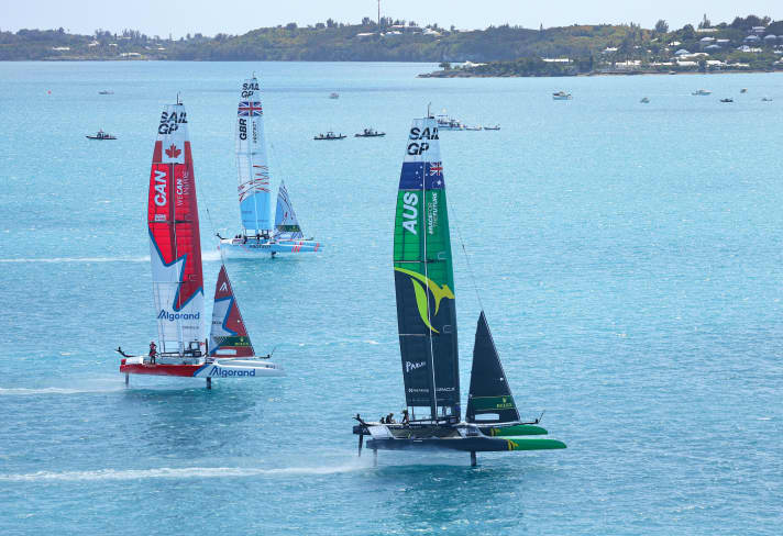 I tre finalisti in sintesi: Australia, Gran Bretagna e il nuovo team del Canada con il timoniere Phil Robertson.